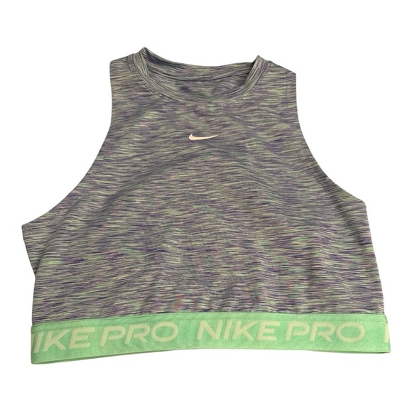 Nike Tops - Nike Pro Dri-FIT Multicolor Crop Tank Top Size Medium pickleball, volleyball